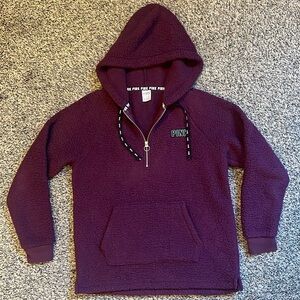 PINK sherpa fleece hoodie